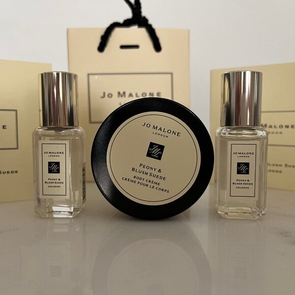 Jo Malone Peony & Blush Suede Travel Set Body Cream, Minis, Samples - Picture 3 of 7